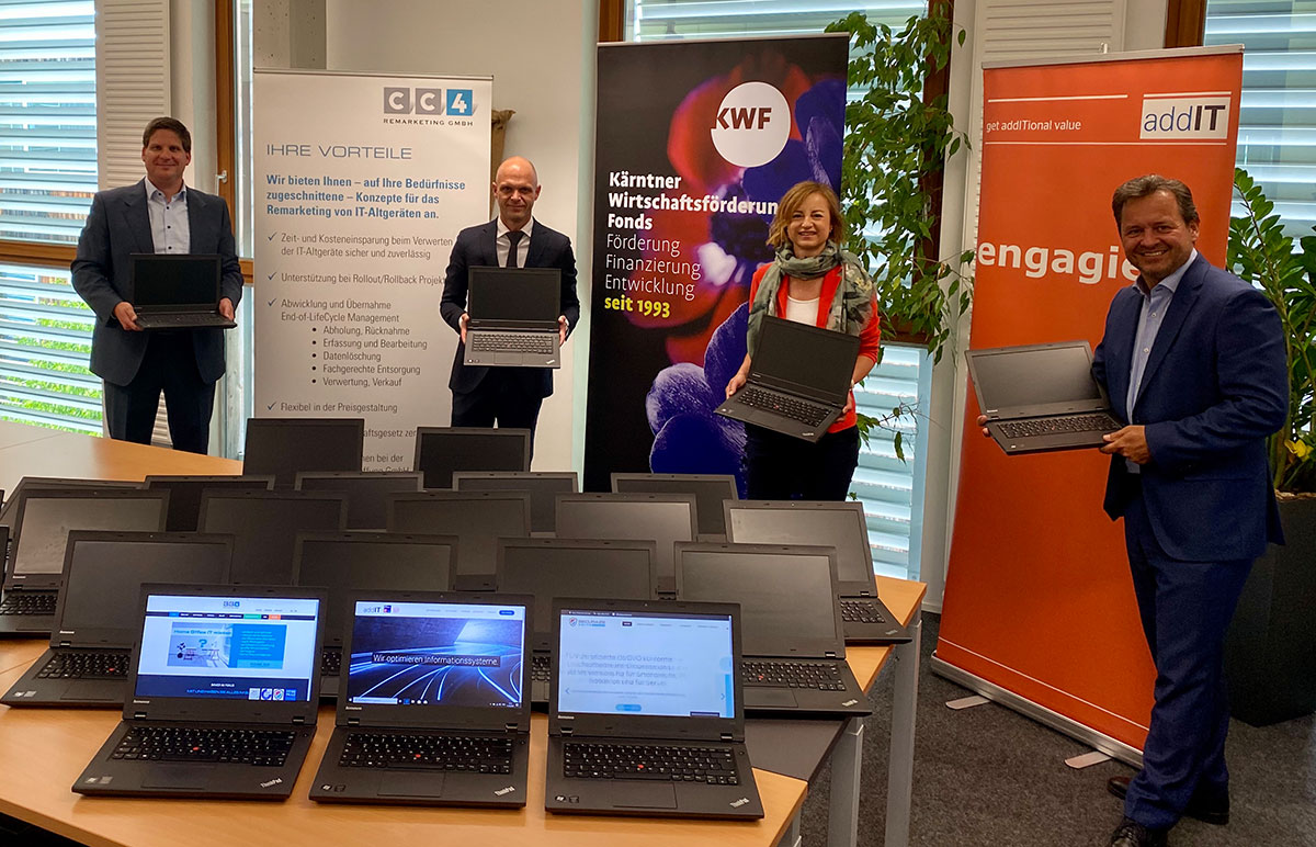 Laptopspende für NMS